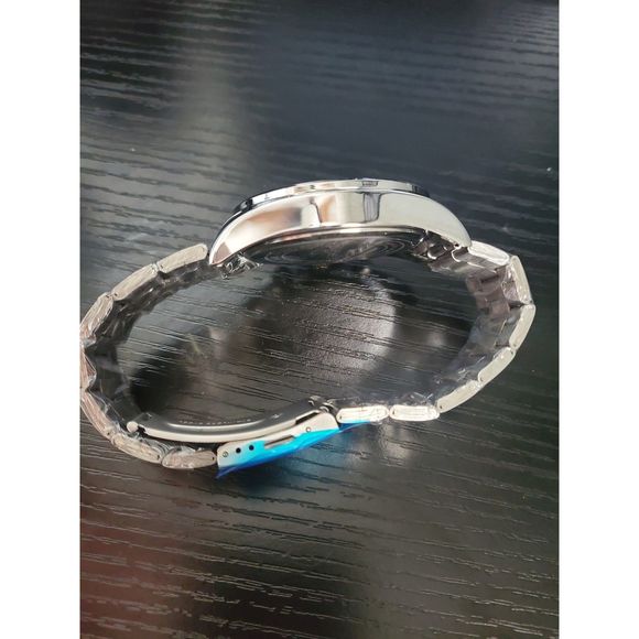 NEW‎ IN BOX Men's Chronos Watch Calendar Quartz Watch Sterling Steel Strap - Picture 3 of 5